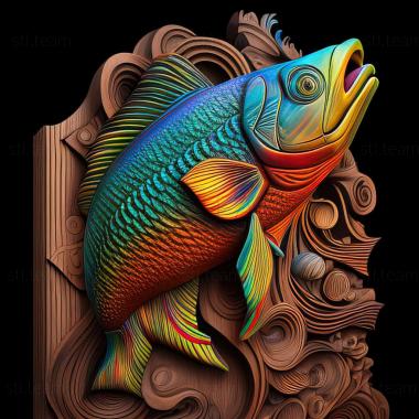 3D модель Райдужна меланотенія Maccallocha риба (STL)